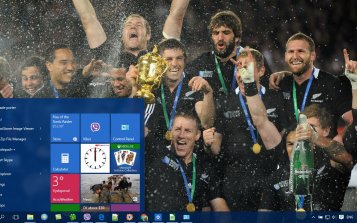 All Blacks Theme Desktop