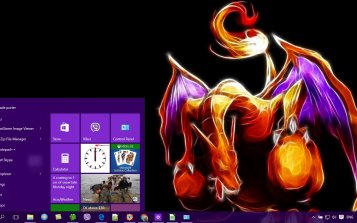 Charizard Theme Desktop