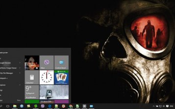 Gas Mask Theme Desktop