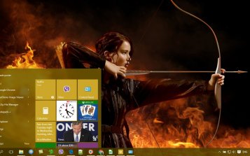 Catching Fire Theme Desktop