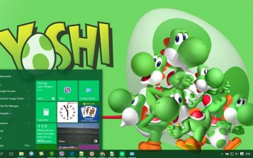 Yoshi Theme Desktop