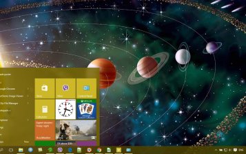Solar System Theme Desktop