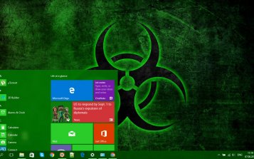 Biohazard Symbol Theme Desktop