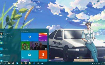 Initial D Theme Desktop