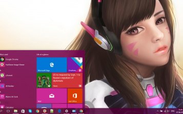 D.Va (Overwatch) Theme Desktop