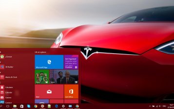 Tesla Theme Desktop