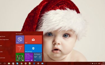 Christmas Babies Theme Desktop