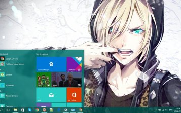 Yuri!!! on ICE Theme Desktop