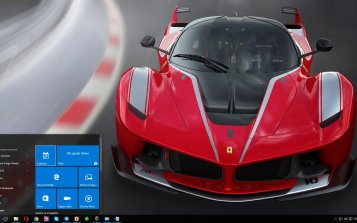 Ferrari FXX Theme Desktop