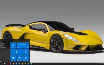 Hennessey Venom F5 Theme Desktop