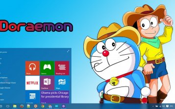 Doraemon Theme Desktop