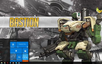 Bastion (Overwatch) Theme Desktop