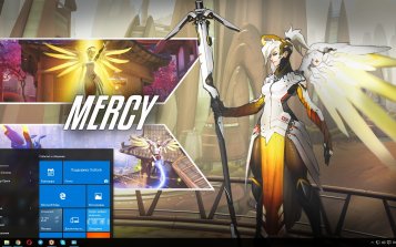 Mercy (Overwatch) Theme Desktop