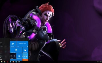 Moira (Overwatch) Theme Desktop