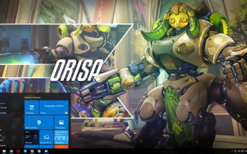 Orisa (Overwatch) Theme Desktop