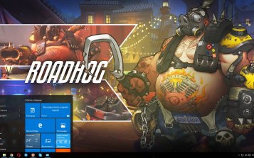 Roadhog (Overwatch) Theme Desktop