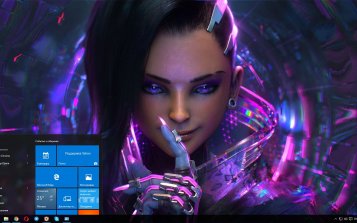 Sombra (Overwatch) Theme Desktop
