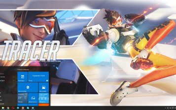 Tracer (Overwatch) Theme Desktop