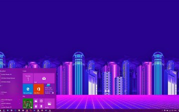 Vaporwave Theme Desktop