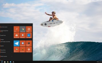Surfing Girls Theme Desktop