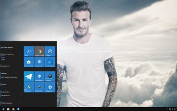 David Beckham Theme Desktop