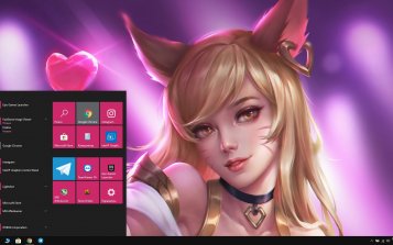 Ahri (LOL) Theme Desktop