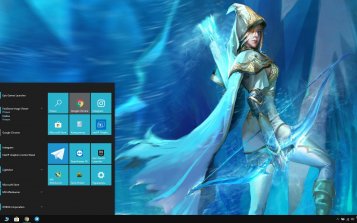 Ashe (LOL) Theme Desktop