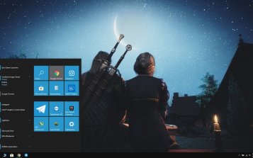 Geralt of Rivia Theme Desktop