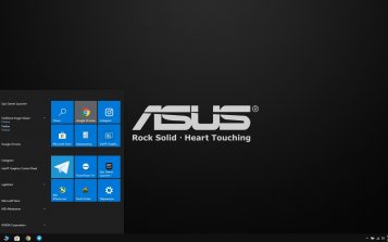 Asus Black Theme Desktop
