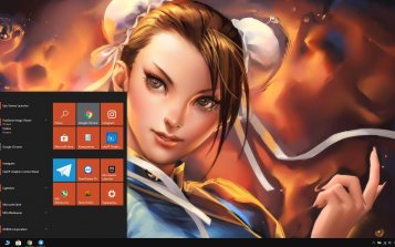 Chun-Li (Street Fighter) Theme Desktop