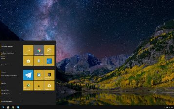 Night Forest Theme Desktop