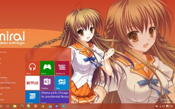 Mirai Suenega Theme Desktop