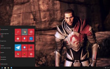 Commander Shepard Theme Desktop