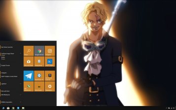 Sabo (One Piece) Theme Desktop