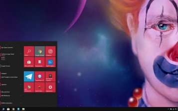 Creepy Clown Theme Desktop