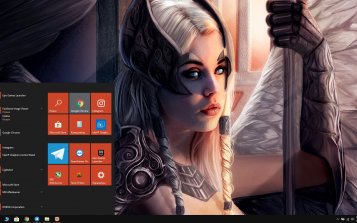 Angel Warrior Theme Desktop