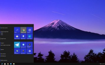 Mount Fuji Theme Desktop
