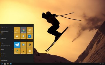 Skiing Theme Desktop