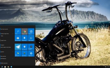 Chopper Bike Theme Desktop