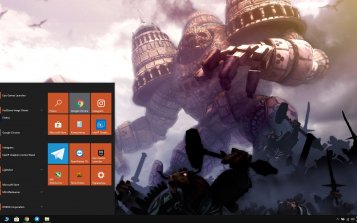 Fantasy Giants Theme Desktop