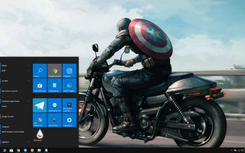 Captain America (Comics) Theme Desktop