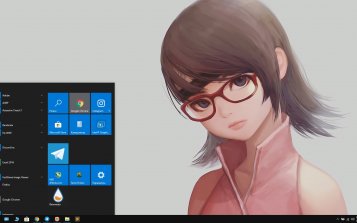 Sarada Uchiha Theme Desktop