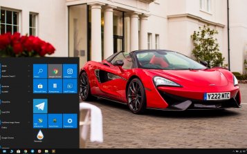 McLaren 570S Spider Theme Desktop