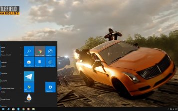 Battlefield Hardline Theme Desktop