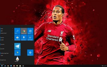 Virgil van Dijk Theme Desktop