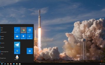 SpaceX Theme Desktop