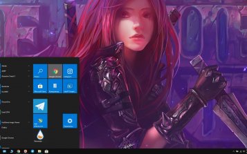 Katarina (LoL) Theme Desktop
