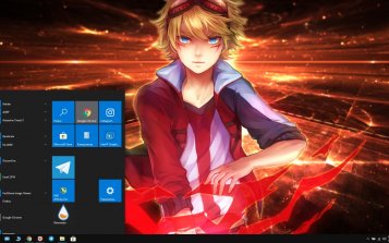 Ezreal (LoL) Theme Desktop