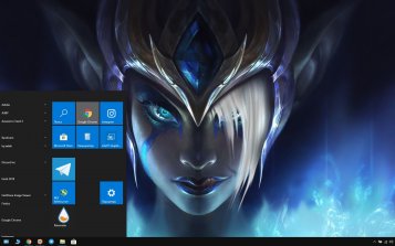 Morgana (LoL) Theme Desktop
