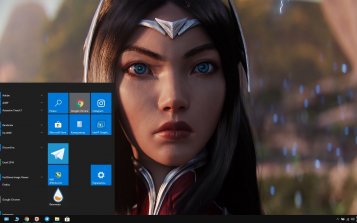 Irelia (LoL) Theme Desktop